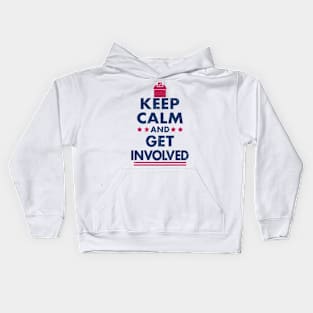 2024 Presidential Election 2024 Keep Calm And Vote Slogan Meme Kids Hoodie